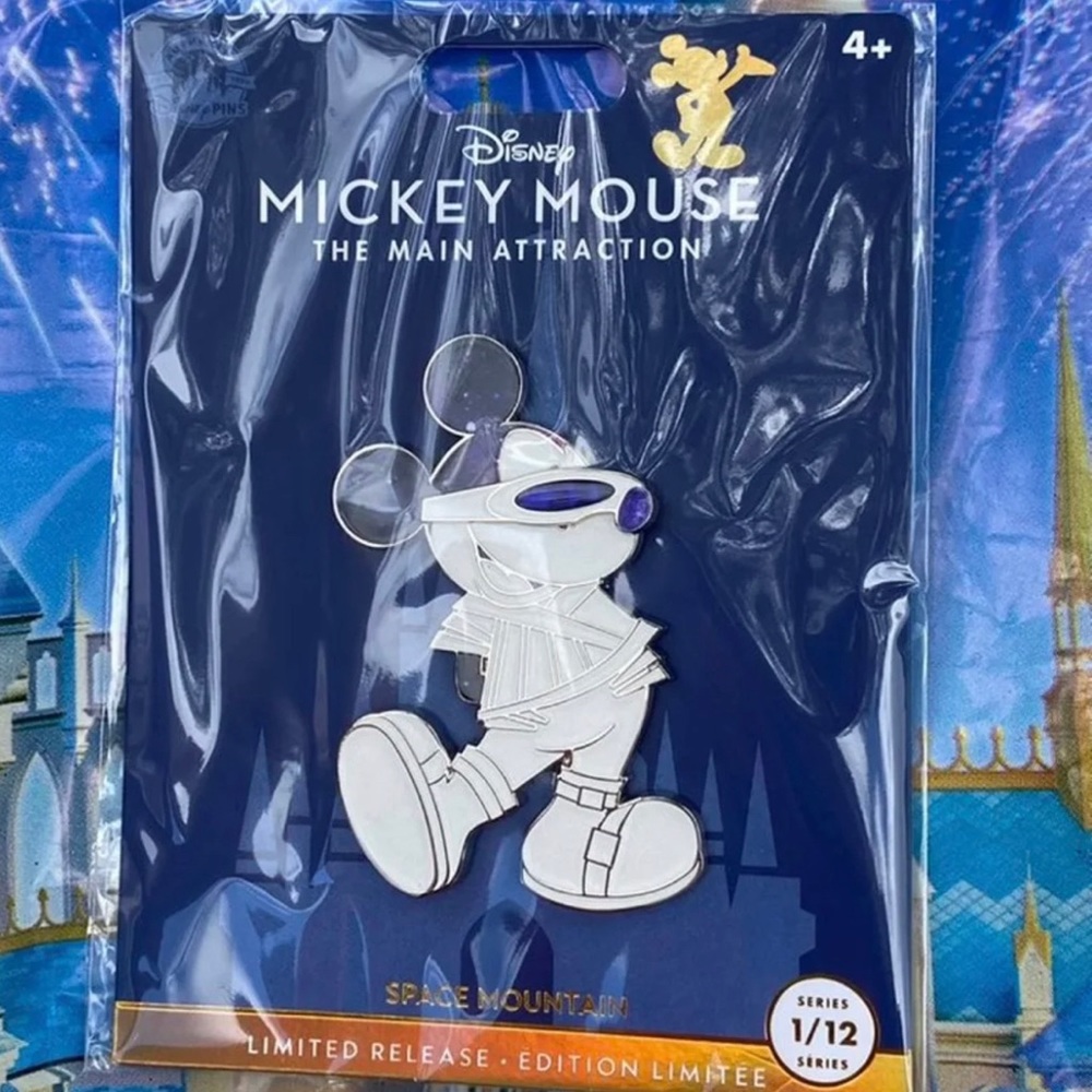 2022 Disney Parks 50th Mickey Mouse The Main Attraction Space Mountain LR Pin